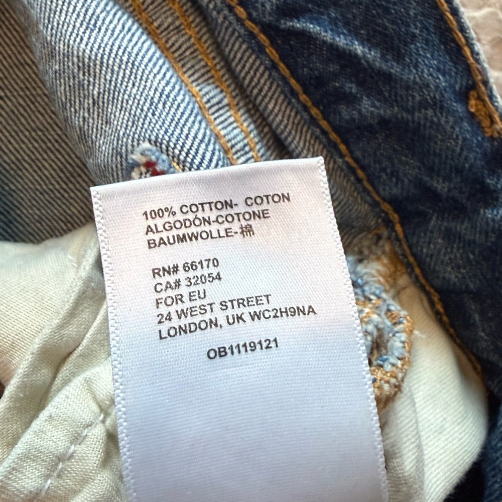 BDG Light Blue High-Rise Mom Rolled Hem 100% Cotton Denim Jean Shorts size 26 - Picture 6 of 9